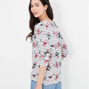 🆕️ Joules Harbour Print Long Sleeve Jersey Top. NWT